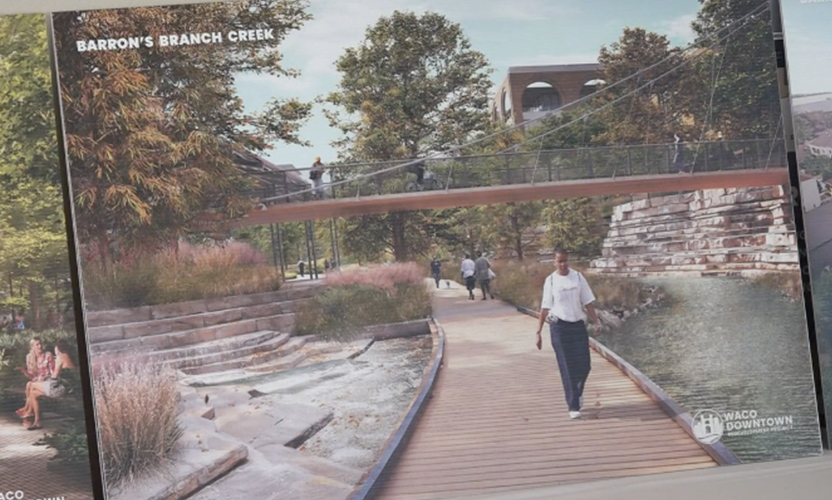 Waco seeks $15M Grant for Barron's Branch park space in downtown redevelopment plan